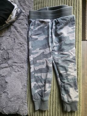 Little Sleepies Camouflage Green Gray Jogger Sweatpants